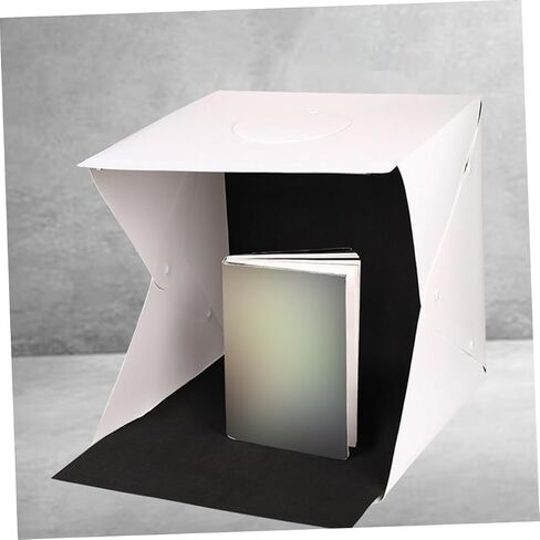 ABOOFAN Portable Photography Light Box Tent 30cm with LED Lighting, Foldable Photo Studio Shooting Tent for Product Photography and Small Business Supplies, Includes Black and White in Kuwait