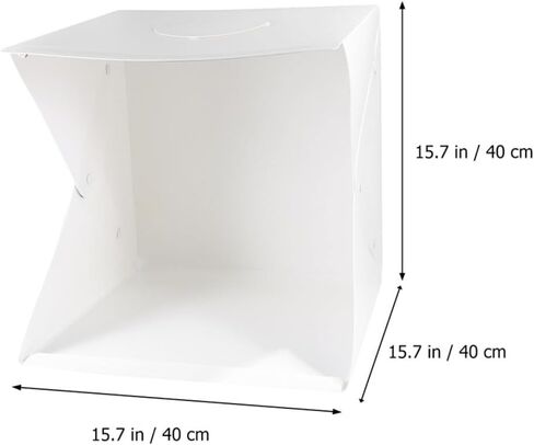 ULTECHNOVO 40cm Portable Folding Mini Photo Studio Light Box with Adjustable LED Lighting and 6 Color Backdrops for Product Photography and Small Item Shoots in Kuwait