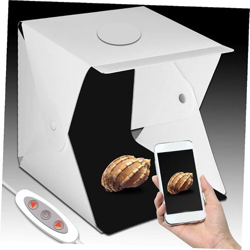 ULTECHNOVO 40cm Portable Folding Mini Photo Studio Light Box with Adjustable LED Lighting and 6 Color Backdrops for Product Photography and Small Item Shoots in Kuwait