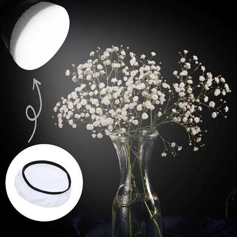 7 Inch Light Diffuser Sock, Soft White Cloth Lamp Cover, for 5.5 to 7 Inch Studio Strobe Reflectors, Ring Light, Flash, Wedding Photography, Video Shooting(8pcs) in Kuwait