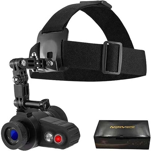 Night Vision Scope/Digital Night Vision Goggles Monocular for Adults, Helmet Mounted Night Vision Goggles with 1.54 in HD Screen for Fishing, Hiking and Outdoor Activities in Kuwait