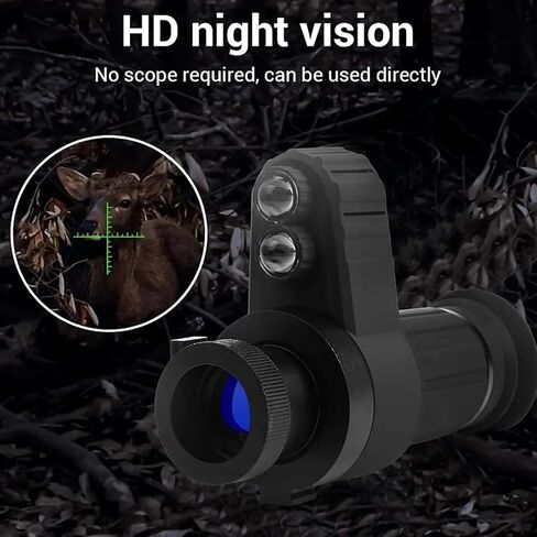 Night Vision Scope/Digital Night Vision Goggles Monocular for Adults, Helmet Mounted Night Vision Goggles with 1.54 in HD Screen for Fishing, Hiking and Outdoor Activities in Kuwait