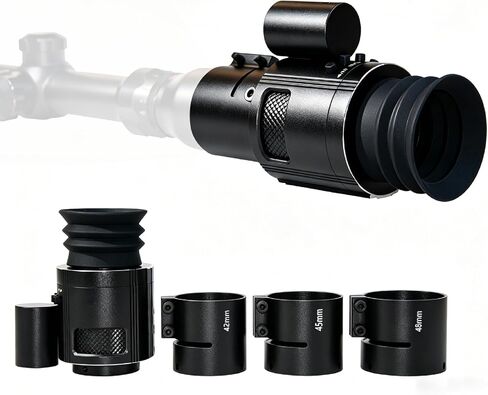 Digital Night Vision monocular Telescope，Day & Night Vision Rifle Scope. with 850nm IR 4X Digital Zoom.Easy to Mount on Various scopes, or can be Used independently. in Kuwait