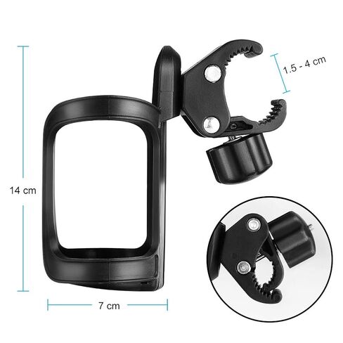 Accmor Stroller Cup Holder, Universal Cup Holder for Uppababy, Nuna, Doona Strollers, 360 ° Rotatable Bottle Holder for Stroller, Wheelchair, Walker in Kuwait