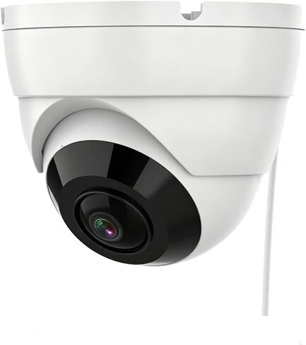 Real HD 4K 8MP PoE IP Fisheye 180° Panoramic Ultra Wide Viewing Angle Dome Security Camera Outdoor, 65ft IR Night Vision, H.265 IP66 Waterproof, Compatible with NVR, NDAA Compliant in Kuwait