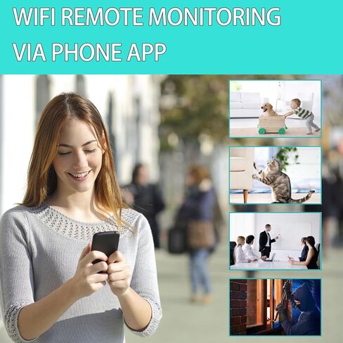 1080P Indoor Dome Camera, Wireless Security Surveillance IP Camera with Charger, Night Vision Motion Detection Home Baby & Pet Monitor in Kuwait