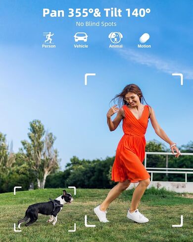 PTZ Security Cameras Wireless Outdoor Solar Powered, Pan Tilt 360 View 10 CH Ultra 4MP Home Security Camera System with 4 Cameras Human Detection Two Way Audio Color Night Vision 64G Storage in Kuwait