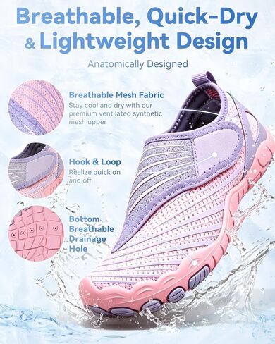 Barefoot Shoes for Women Men – Lightweight, Flexible, Breathable Slip-On Walking, Running, Hiking & Water Shoes with Wide Toe Box in Kuwait