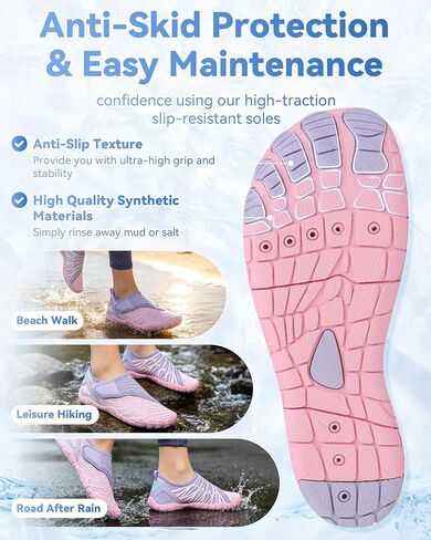 Barefoot Shoes for Women Men – Lightweight, Flexible, Breathable Slip-On Walking, Running, Hiking & Water Shoes with Wide Toe Box in Kuwait