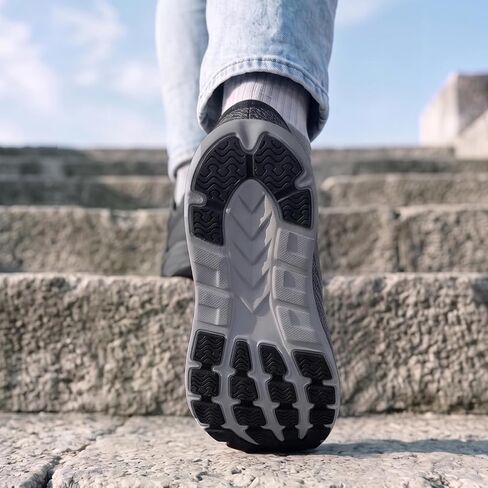 Kyedoo Women's Wide Toe Walking Shoes Running Tennis Sneakers, Grey, 10 | Wide Toe Box, Comfortable, Cushion, Non-Slip, Athletic Workout Cross Training Sports Fashion Shoes, Breathable, Casual in Kuwait