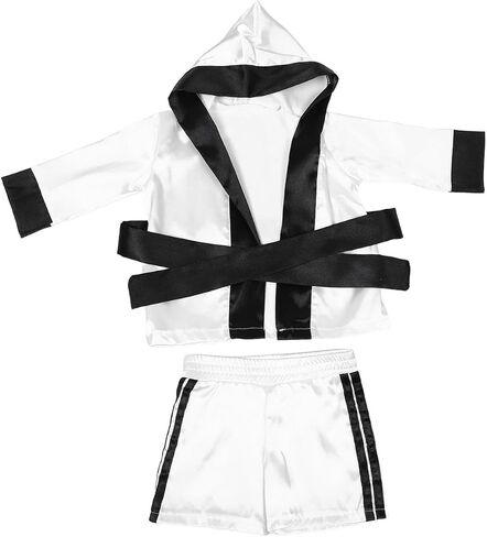 SOIMISS Baby Boxing Robe and Shorts Set Newborn Boxing Outfit for Boys and Girls Soft Photo Costume for Halloween Christmas Party Studio and Home Shoots Robe 21.22X18.27X0.20in in Kuwait