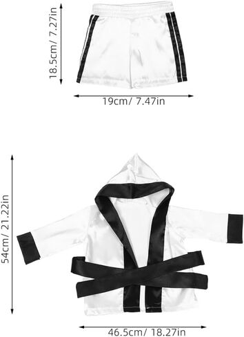 SOIMISS Baby Boxing Robe and Shorts Set Newborn Boxing Outfit for Boys and Girls Soft Photo Costume for Halloween Christmas Party Studio and Home Shoots Robe 21.22X18.27X0.20in in Kuwait