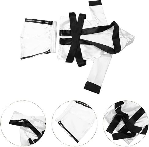 SOIMISS Baby Boxing Robe and Shorts Set Newborn Boxing Outfit for Boys and Girls Soft Photo Costume for Halloween Christmas Party Studio and Home Shoots Robe 21.22X18.27X0.20in in Kuwait