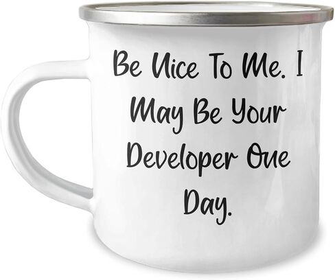 Developer Humor Be Nice to Me Funny Gifts for Birthday Developer Gifts from Friends to Fellow Coders and Tech Enthusiasts in Kuwait