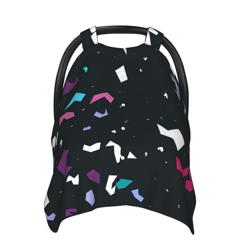 Terrazzo-Handcrafted-Venetian-Chaotic-Pastel-Colourful-S Baby Car Seat Cover & Breastfeeding Nursing Cover - Breathable Stretch Fabric Multi-Use Nursing Cover for Breastfeeding in Kuwait