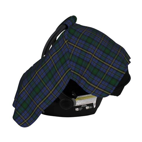 Clan Hope Tartan Baby Car Seat Cover & Breastfeeding Nursing Cover - Breathable Stretch Fabric Multi-Use Nursing Cover for Breastfeeding in Kuwait