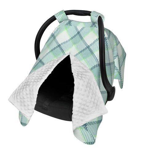 and-Texture-in-A-Cage Baby Car Seat Cover & Breastfeeding Nursing Cover - Breathable Stretch Fabric Multi-Use Nursing Cover for Breastfeeding in Kuwait