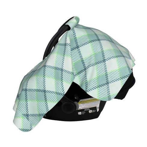 and-Texture-in-A-Cage Baby Car Seat Cover & Breastfeeding Nursing Cover - Breathable Stretch Fabric Multi-Use Nursing Cover for Breastfeeding in Kuwait