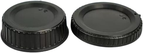 Front Body Cap and Rear Lens Cap Cover for Nikon D7500 D7200 D7100 D7000 D5600 D5300 D5200 D5100 D3500 D3400 D3300 D3200 D3100 D850 D810 D800 D750 D600 D90 D80 More Nikon F Mount DSLR and Lens in Kuwait