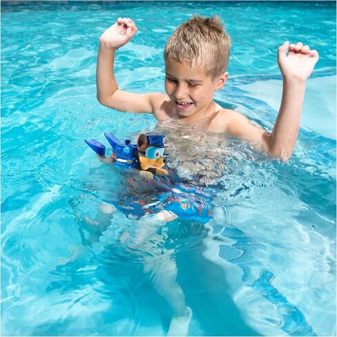 SwimWays PAW Patrol Chase Paddlin' Pups Pool Toy for Ages 4+ | Floating Waterproof Figurines Inspire Imaginative Play; Perfect Pool Party Accessories and Bath Toys for Young Swimmers in Kuwait