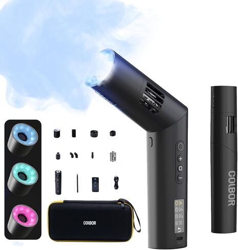 COLBOR CF5 Mini Fog Machine Portable Smoke Machine 40W Handheld with Remote Control, Small Fogger Haze Maker for Indoor Outdoor Film,Photography,Streaming,Weddings Stage,Rechargeable Fog Machine in Kuwait