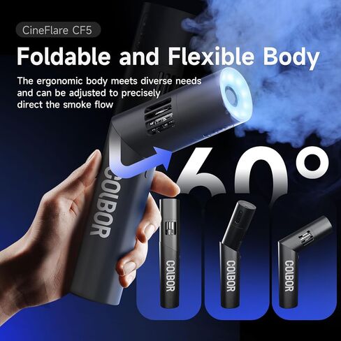 COLBOR CF5 Mini Fog Machine Portable Smoke Machine 40W Handheld with Remote Control, Small Fogger Haze Maker for Indoor Outdoor Film,Photography,Streaming,Weddings Stage,Rechargeable Fog Machine in Kuwait