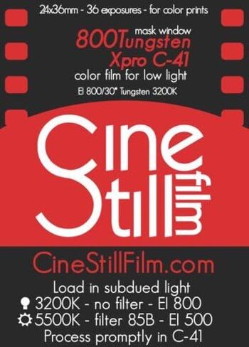 CineStill 800Tungsten High Speed Color Film, 120mm Format (ISO 800) in Kuwait
