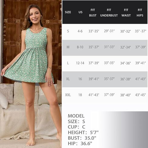 GINKANA Maternity Swimsuit Swim Dress Two Piece Swimdress Pregnancy Tankini Bathing Suit with Bottom Maternity Swimwear in Kuwait