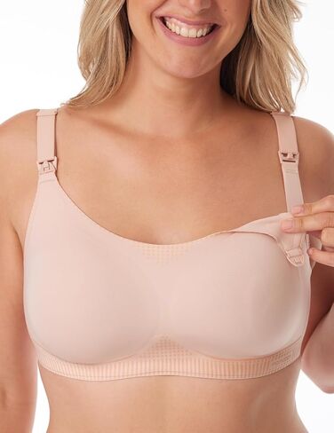 Momcozy Nursing Bras for Breastfeeding, Seamless Ultra Comfort Maternity Bra with Performax™ Technology U Neck Pregnancy Bra in Kuwait