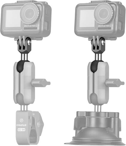 FANAUE GB-01 Action Camera Universal Ball Adapter Interface 1" Ball Assembly,Compatible with GOPRO Hero 9/10/11 and Other Brands of Action Cameras in Kuwait