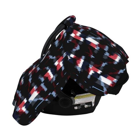 Ikat-Design-for- (3) Baby Car Seat Cover & Breastfeeding Nursing Cover - Breathable Stretch Fabric Multi-Use Nursing Cover for Breastfeeding in Kuwait