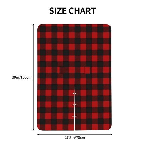 Lumberjack-Plaid-Alternating-Red-and-Black-Squares-Illustration Baby Car Seat Cover & Breastfeeding Nursing Cover - Breathable Stretch Fabric Multi-Use Nursing Cover for Breastfeeding in Kuwait