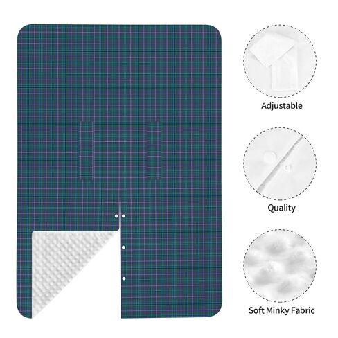Clan Douglas Tartan Baby Car Seat Cover & Breastfeeding Nursing Cover - Breathable Stretch Fabric Multi-Use Nursing Cover for Breastfeeding in Kuwait