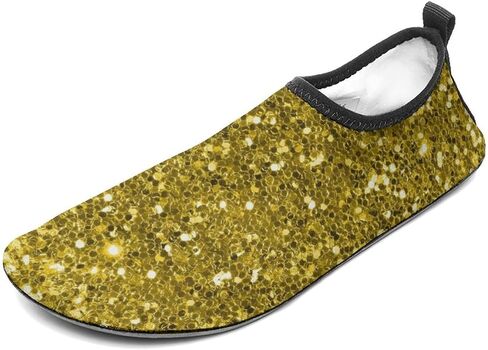 Rainbow Glitter Sparkle Water Shoes for Women Men Quick Dry Swim Beach Shoes for Swimming Pool in Kuwait