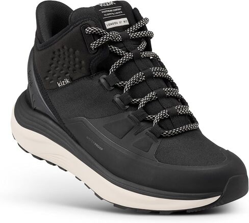 Kizik London AT Mid Slip On Boots for Women: Comfortable All-Day Waterproof Hiking Boots for Any Terrain or Daily Urban Wear, Hands Free Convenience in Kuwait