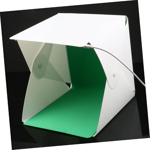 ULTECHNOVO Portable 20cm Mini Photo Box LED Light Tent with Two-Color Backdrops, Folding Photography Softbox for Small Product Shooting and Tabletop Studio Use in Kuwait