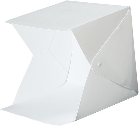 Mini Photo Light Box 20cm Foldable LED Lighting Cube Tent with Dual-Color Backdrops Portable Photography Softbox for Small Product Studio Shooting in Kuwait