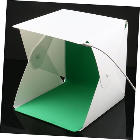 Mini Photo Light Box 20cm Foldable LED Lighting Cube Tent with Dual-Color Backdrops Portable Photography Softbox for Small Product Studio Shooting in Kuwait