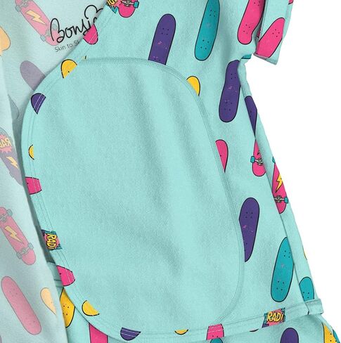 Bonsie Skin to Skin Babywear Romper - Blue Skateboard Pattern Baby Short Sleeve - Tiny Tricks in Saudi Arabia