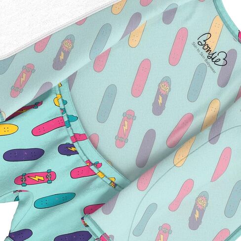 Bonsie Skin to Skin Babywear Romper - Blue Skateboard Pattern Baby Short Sleeve - Tiny Tricks in Saudi Arabia