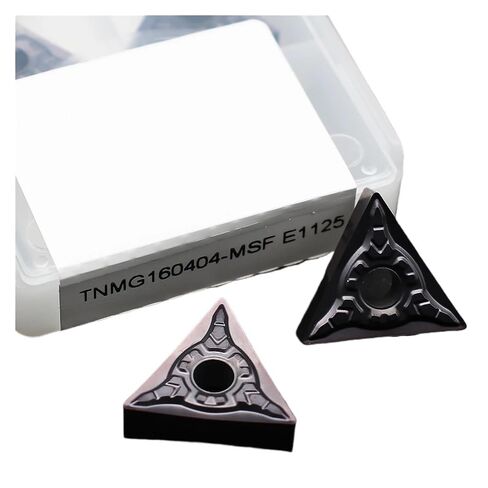 Indexable Lathe Carbide Insert 10PCS TNMG160404MSF E1125 Hard Alloy Metal External Turning Tools for Stainless Steel in Kuwait