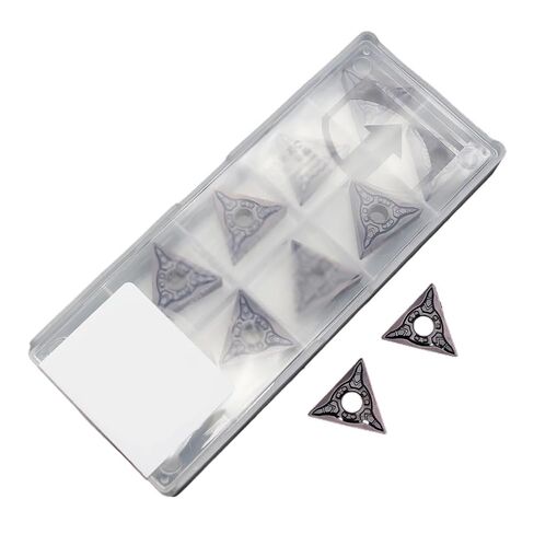 Indexable Lathe Carbide Insert 10PCS TNMG160404MSF E1125 Hard Alloy Metal External Turning Tools for Stainless Steel in Kuwait
