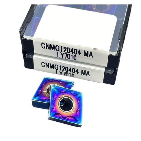 Indexable Lathe Carbide Insert 10PCS CNMG120404 CNMG120408-MA Hard Alloy External Turning Tool Milling Blades(CNMG120404-MA) in Kuwait