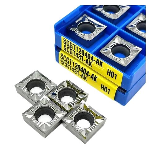 Indexable Lathe Carbide Insert 10PCS SSCGT120404 AK H01 Hard Alloy Turning Lathe Tools Cutting Aluminum Copper Tool in Kuwait