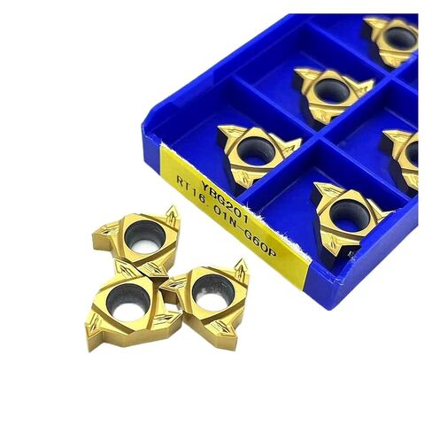 Indexable Lathe Carbide Insert 10PCS RT16.01W RT22 01N .01N-N60P YBG201 Hard Alloy Thread Turning Tool Cutting Lathe(RT22.01N-N60P YBG201) in Kuwait