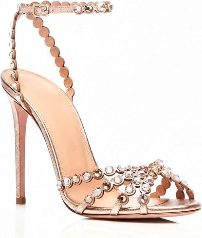 Women's Rhinestone Stiletto High Heels Sparkling Adjustable Buckle Heeled Sandals Open Toe Sexy Dressy Pumps Shoes in Kuwait