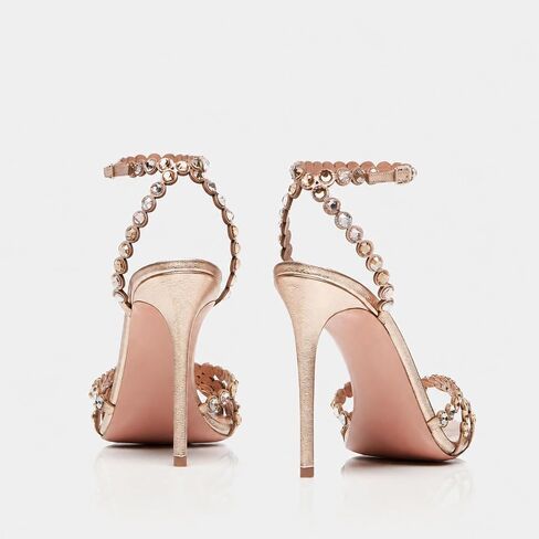 Women's Rhinestone Stiletto High Heels Sparkling Adjustable Buckle Heeled Sandals Open Toe Sexy Dressy Pumps Shoes in Kuwait