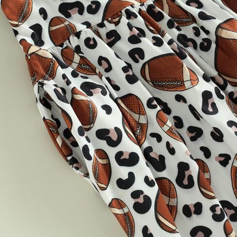 Toddler Baby Girl Football Outfit Rugby Print Jumpsuit Spaghetti Strap Romper Overalls Pants Kids One Piece Clothes in Kuwait