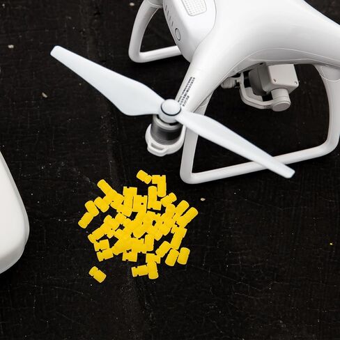 50pcs Silicone Shock Absorption Balls for Drone Gimbal and Camera, Yellow M5x8.5mm Anti-vibration Mounts with Stable Performance and Reliable Durability for Rc Quadcopter in Kuwait