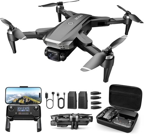 GPS Drone with Camera for Adults 4K, Auto Return Home, Brushless Motor | Follow Me 5G FPV Transmission, Smart RC Quadcopter Drones for Beginners Kids, Long Flight and Distance, Under 250G in Kuwait
